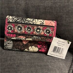Vera Bradley Mocha Rouge Floral Wallet
